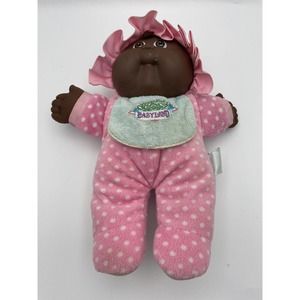Vintage Hasbro African American Cabbage Patch Kids Babyland Rattle Pink 1988